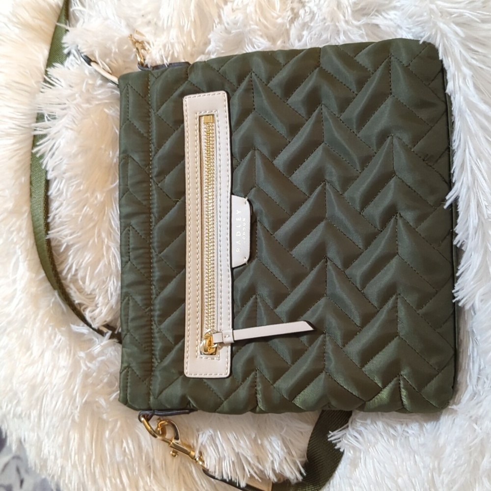 Forest Green Radley London quilted crossbody